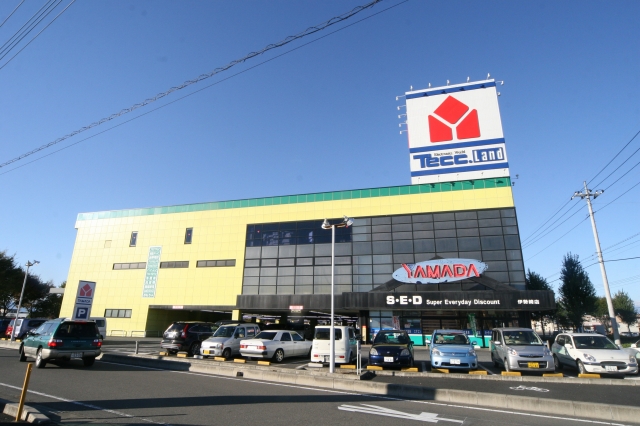 Home center. Yamada Denki Tecc Land Isesaki store up (home improvement) 1393m