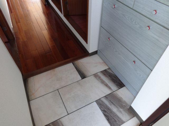 Entrance. Stylish entrance of the floor