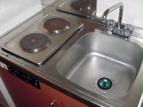 Kitchen. Electric stove ☆ Role in fire prevention!