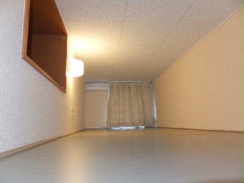 Living and room. Loft is an internal