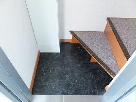 Entrance. Entrance for the interior staircase is located on the first floor