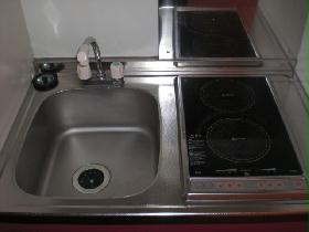 Kitchen. Two-burner stove is. ※ Shape, please check the actual thing