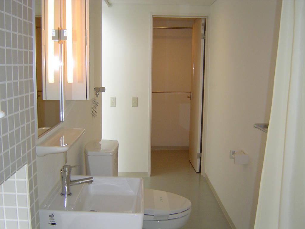 Washroom. Washroom is also unified cleanliness packed in white