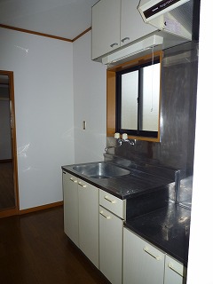 Kitchen. There are window