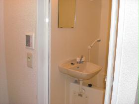 Bath. It is with a bathroom dryer. 