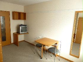 Living and room. Center, Table can be folded