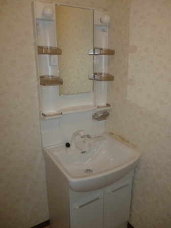 Washroom. Shampoo is Dresser