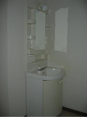 Washroom. There is a washing machine yard in front