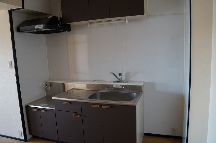 Kitchen. Simple kitchen where the brown tones