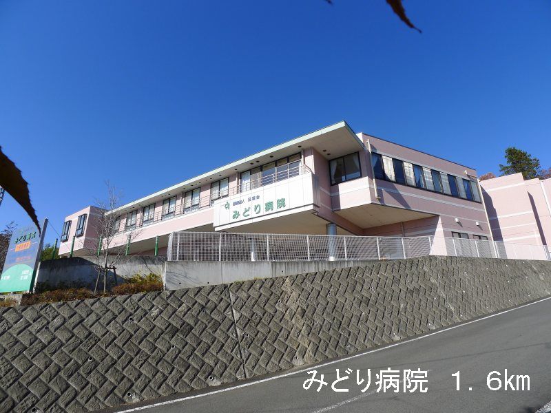 Hospital. 1600m until the green hospital (hospital)