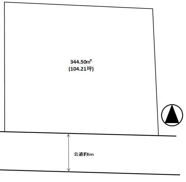 Compartment figure. Land price 7,815,000 yen, Land area 344.5 sq m