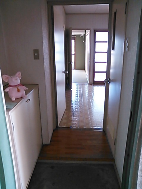 Entrance. I tried to put a pig's because it was shoebox of just good height