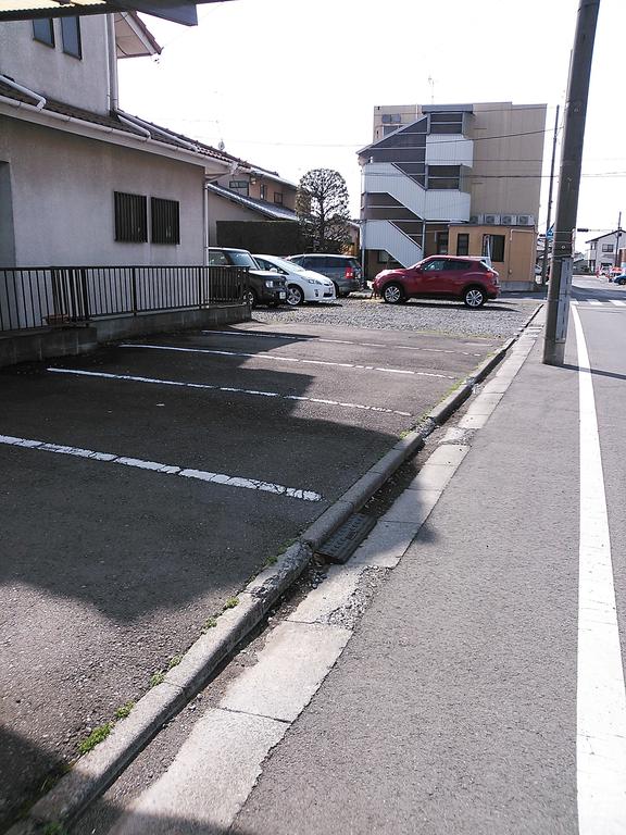 Parking lot. Parking is also on the other