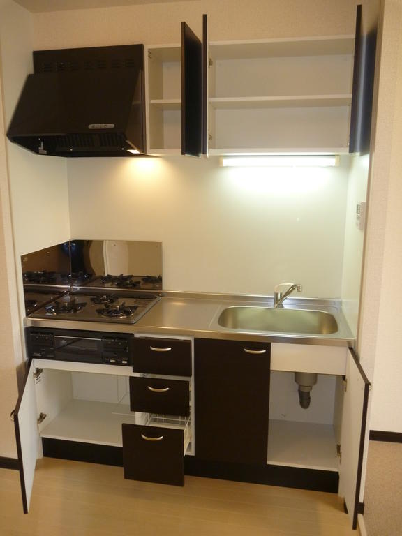 Kitchen. Storage capacity with plenty of toilet