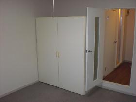 Living and room. With a large closet.