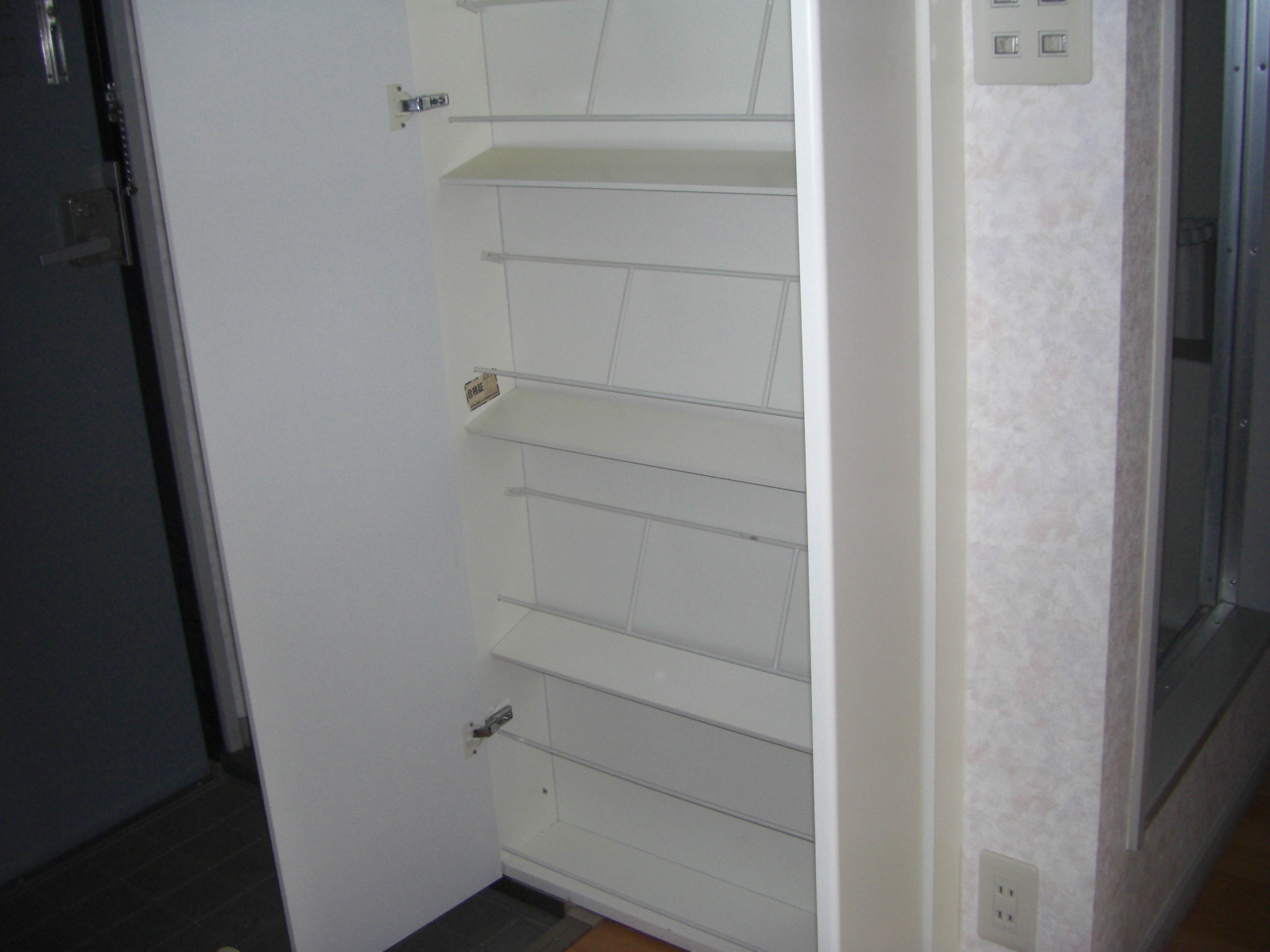 Entrance. Also spacious shoebox, 1 person living if enough storage