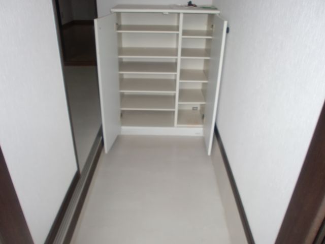 Entrance. It is the entrance with a high storage capacity shoe box. 