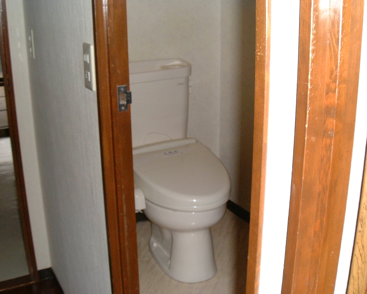 Toilet. Heating is cleaning toilet seat. 