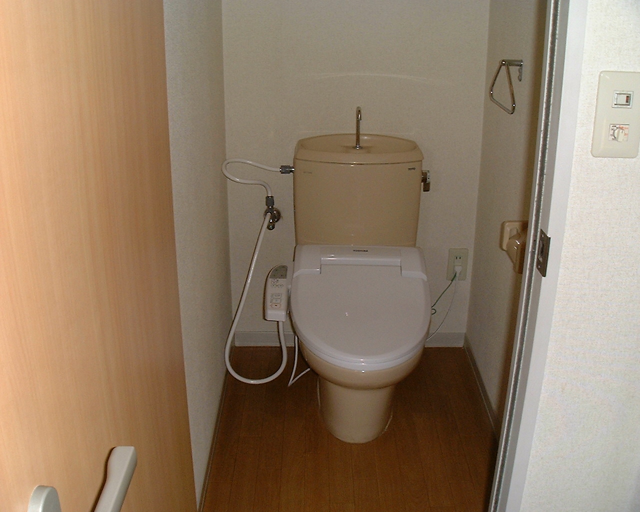 Toilet. With warm water washing toilet seat