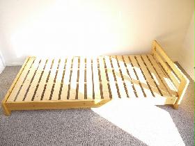 Living and room. Bed