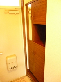 Entrance. It is a large shoebox.