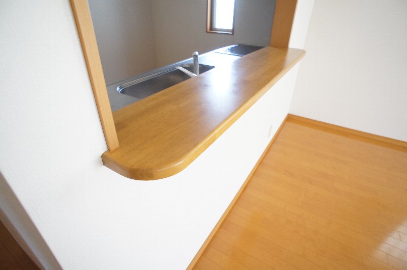 Kitchen. Face-to-face kitchen with counter