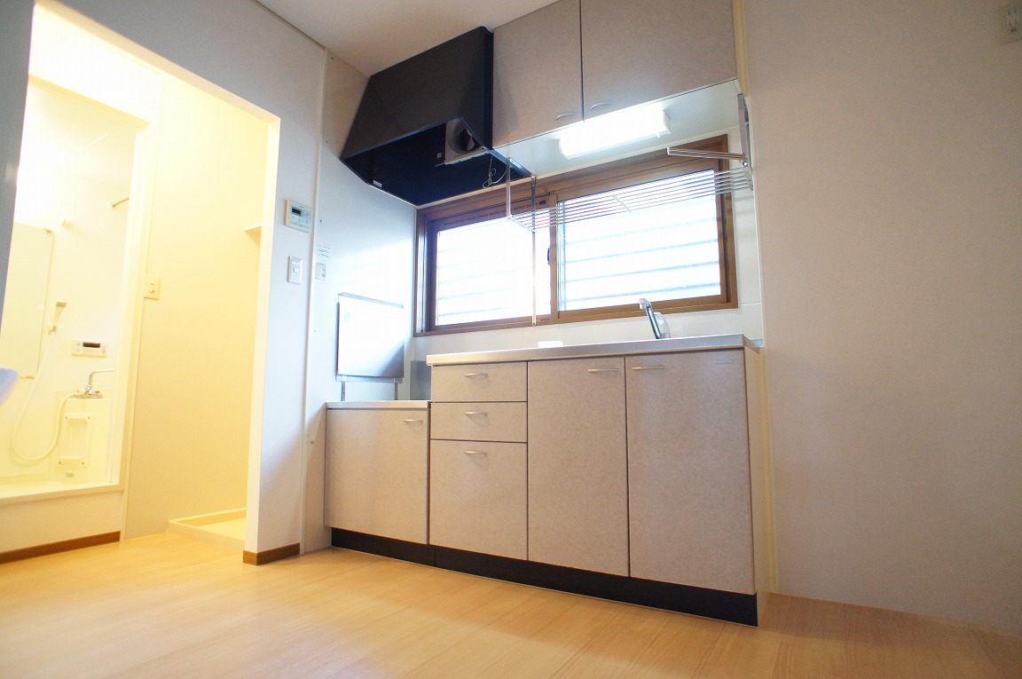 Kitchen. Sirocco fan with kitchen.