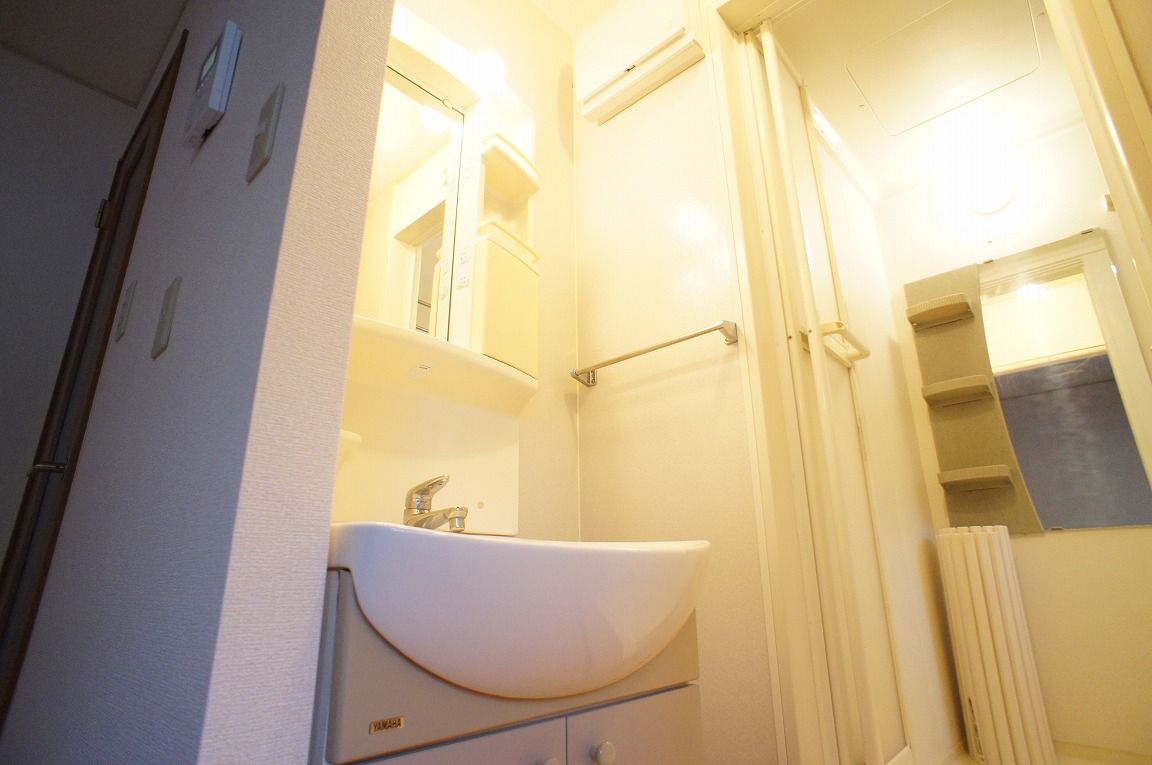 Washroom. Shampoo is Dresser.