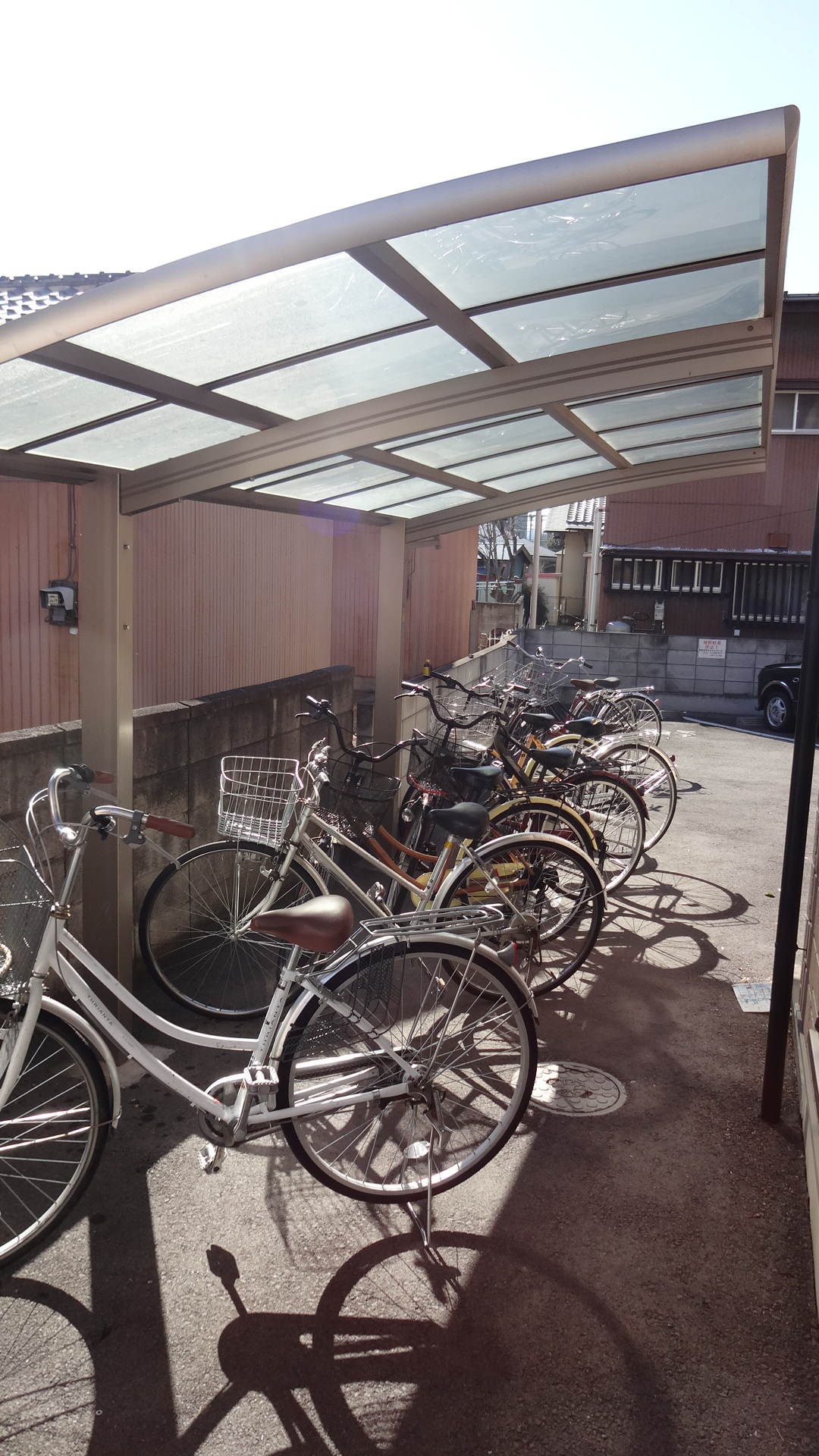 Other common areas. Bicycle parking is Thank two places