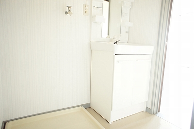 Washroom. New independent wash basin!