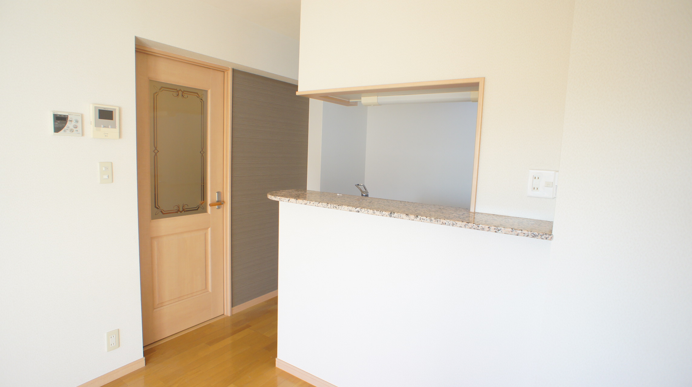 Living and room. Face-to-face kitchen! Flooring! 