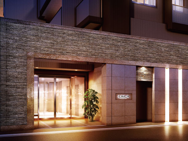 Buildings and facilities. Entrance is not greeted gently those who visit and live person, Its elegant and beautiful gate design, In harmony with the stylish appearance, It says it status of the things that live in there eloquence. (Exterior view)