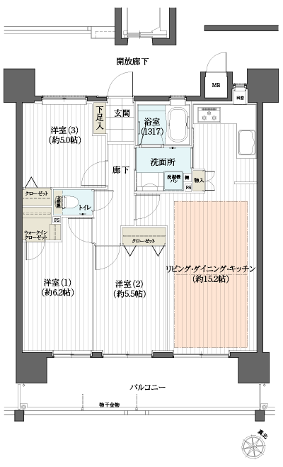 Floor: 3LDK, occupied area: 68 sq m, Price: 27,900,000 yen ~ 30,200,000 yen