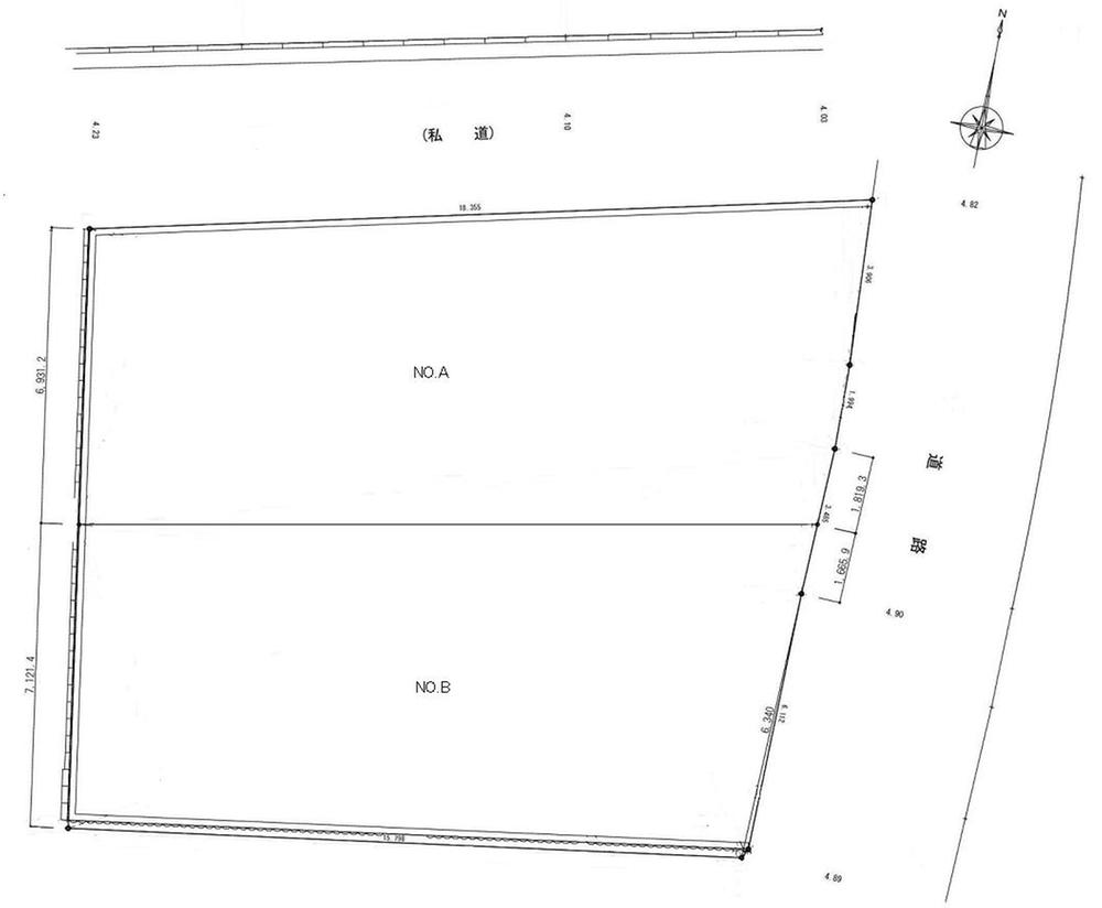 Compartment figure. Land price 23,900,000 yen, Land area 124.11 sq m