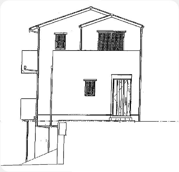 Rendering (appearance). East side elevational view