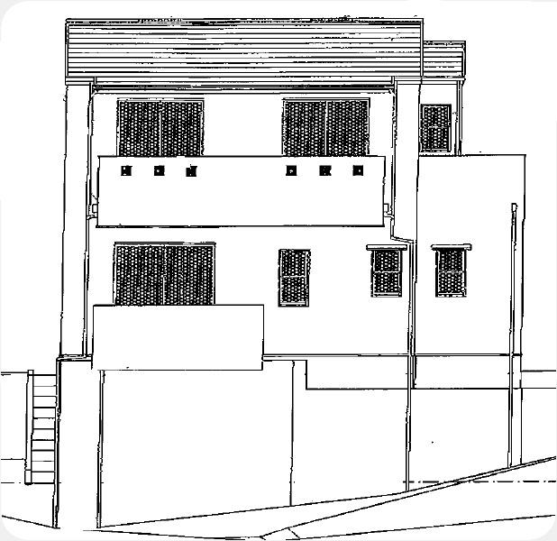 Rendering (appearance). South side elevational view