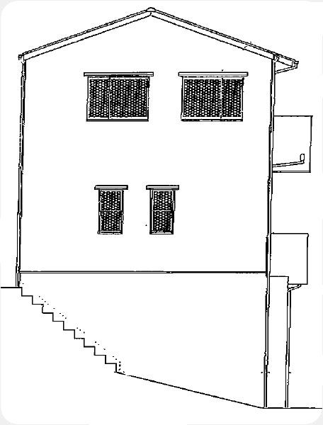 Rendering (appearance). West side elevational view