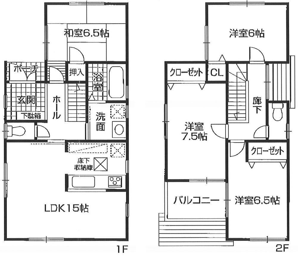 Floor plan. 37,800,000 yen, 4LDK, Land area 102.44 sq m , Building area 96.39 sq m