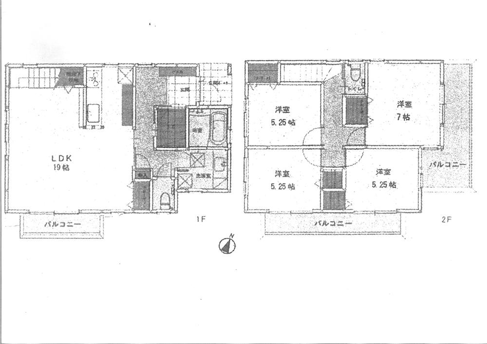 Floor plan. 35 million yen, 4LDK, Land area 136.79 sq m , Building area 105.99 sq m