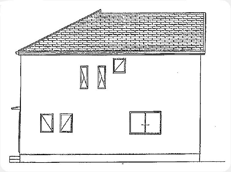 Rendering (appearance). North side elevational view