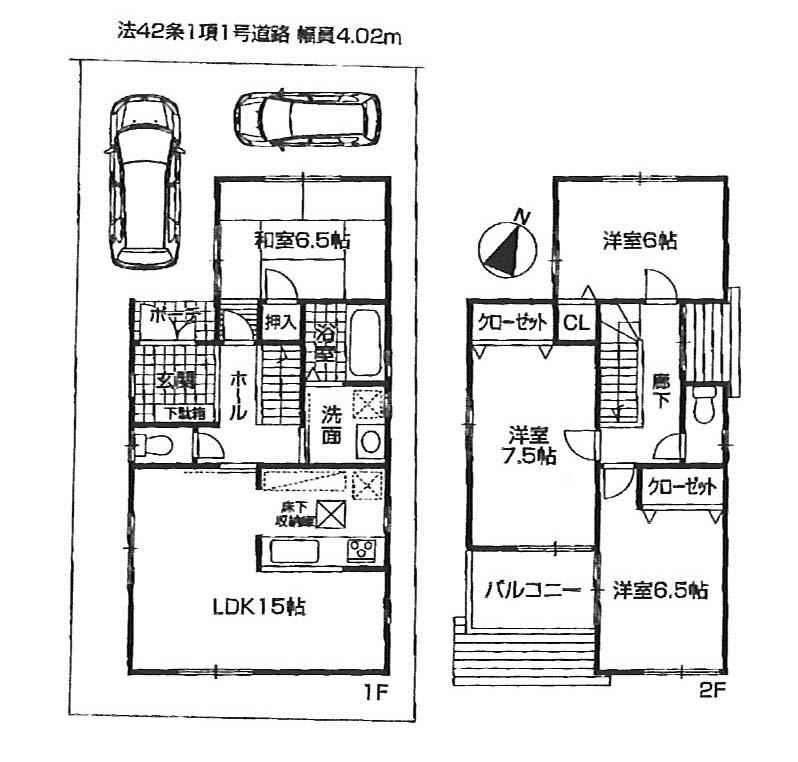 Floor plan. 37,800,000 yen, 4LDK, Land area 102.44 sq m , Building area 96.39 sq m