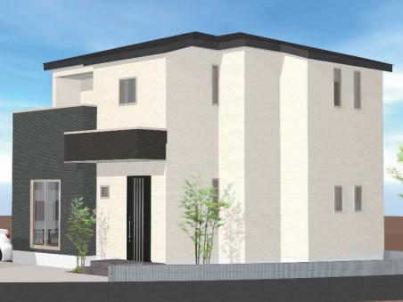 Rendering (appearance). 4LDK / Pantry + walk-in closet +1, Second floor hall storage + terrace balcony + gallery shelf