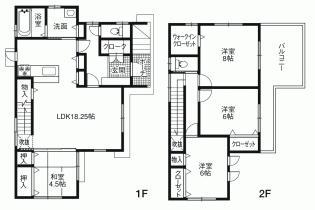 Floor plan. 25,800,000 yen, 4LDK, Land area 172.12 sq m , Building area 110.12 sq m