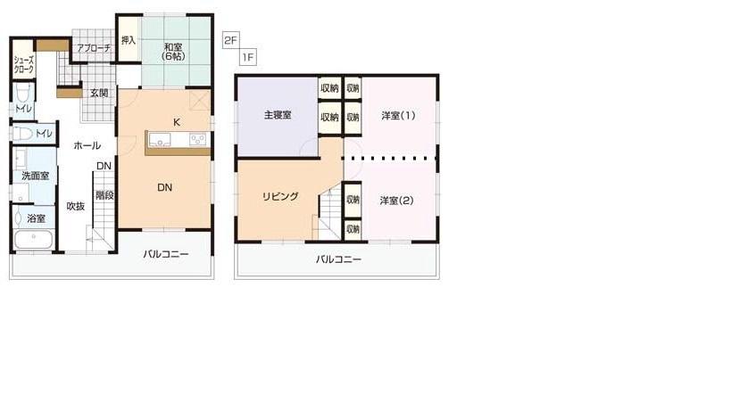 Floor plan. 38,800,000 yen, 3LDK, Land area 314.44 sq m , Is a floor plan with a building area of 106.85 sq m atrium
