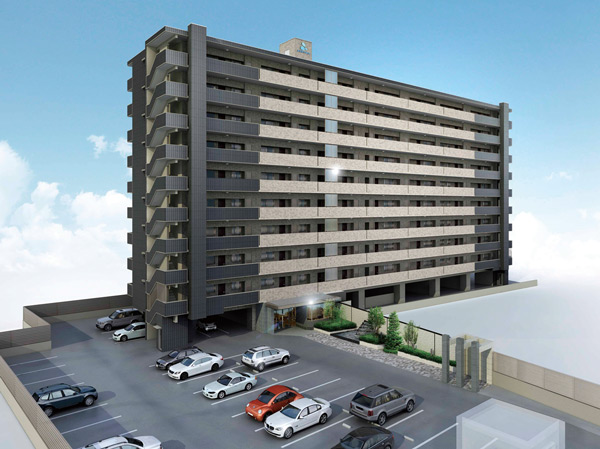 Buildings and facilities. On-site plane parking equipped with 100%. Taking advantage of the vast site, Prepare a plane parking lot of all mansion worth. Also easy to park in one weaker of the garage, It is safe in the time zone in which goods receipt crowded out. Parking facilities maintenance costs does not take. (Exterior view)