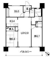 Floor: 2LDK + S, the occupied area: 71.63 sq m, Price: 24,766,400 yen