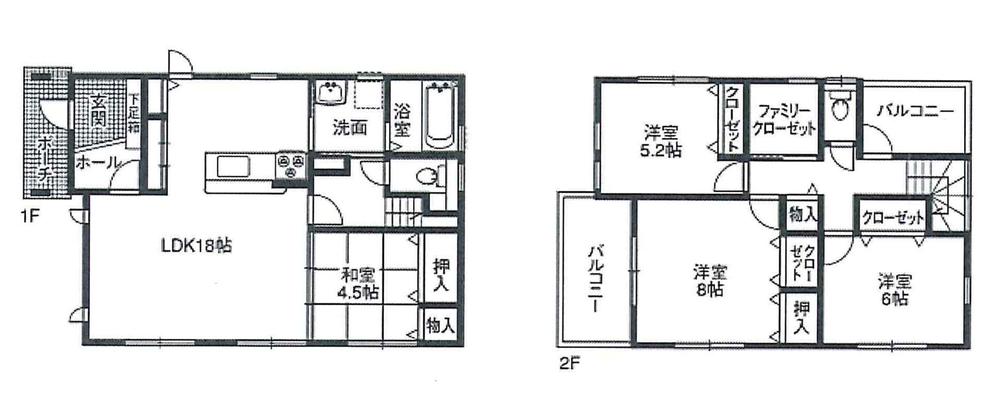 Floor plan. Price 23.8 million yen, 4LDK, Land area 285.93 sq m , Building area 108.88 sq m