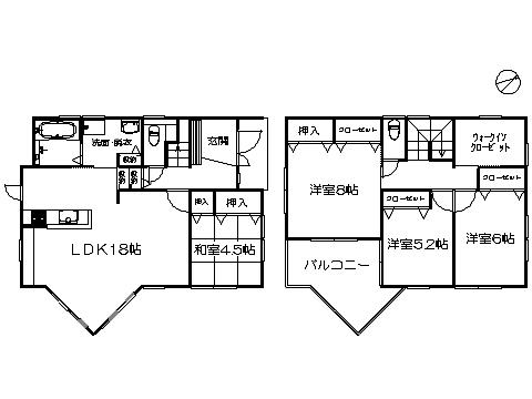 Floor plan. 24,800,000 yen, 4LDK, Land area 120.55 sq m , Building area 110.65 sq m ※ Floor Plan current state priority