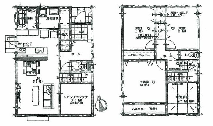 Floor plan. 22,800,000 yen, 5LDK, Land area 149.5 sq m , Building area 110.13 sq m