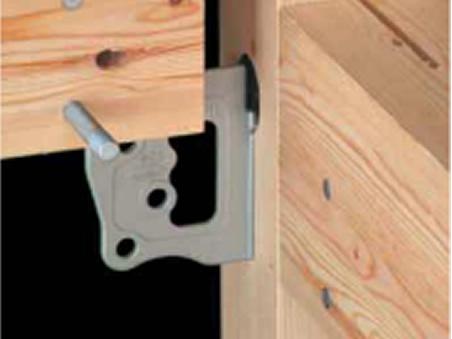 While a thin and lightweight hardware and thickness 2.3mm, By tenacious deformation of the hardware to reduce the load on the wood, Wood and iron will demonstrate the strength in perfect balance. 